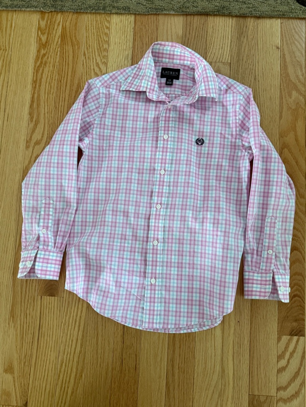 Perry Ellis Black Blazer with Pink Plaid Shirt Layer
